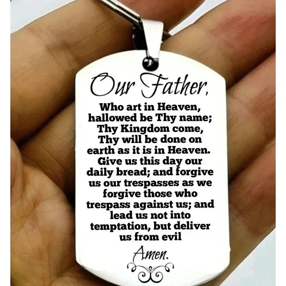 God Jesus Lord Bible Inspiration Life Quote Faith Believe Hot Keychain Reminder